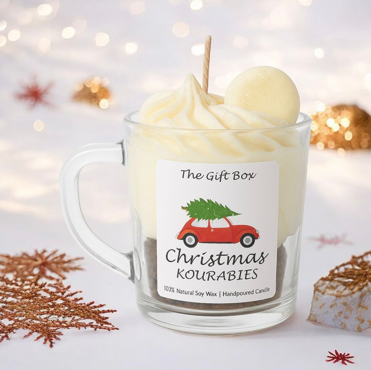Κουραμπιές Κερί Σόγιας - Kourabies Soy Candle - The Gift Box thegiftbox.gr