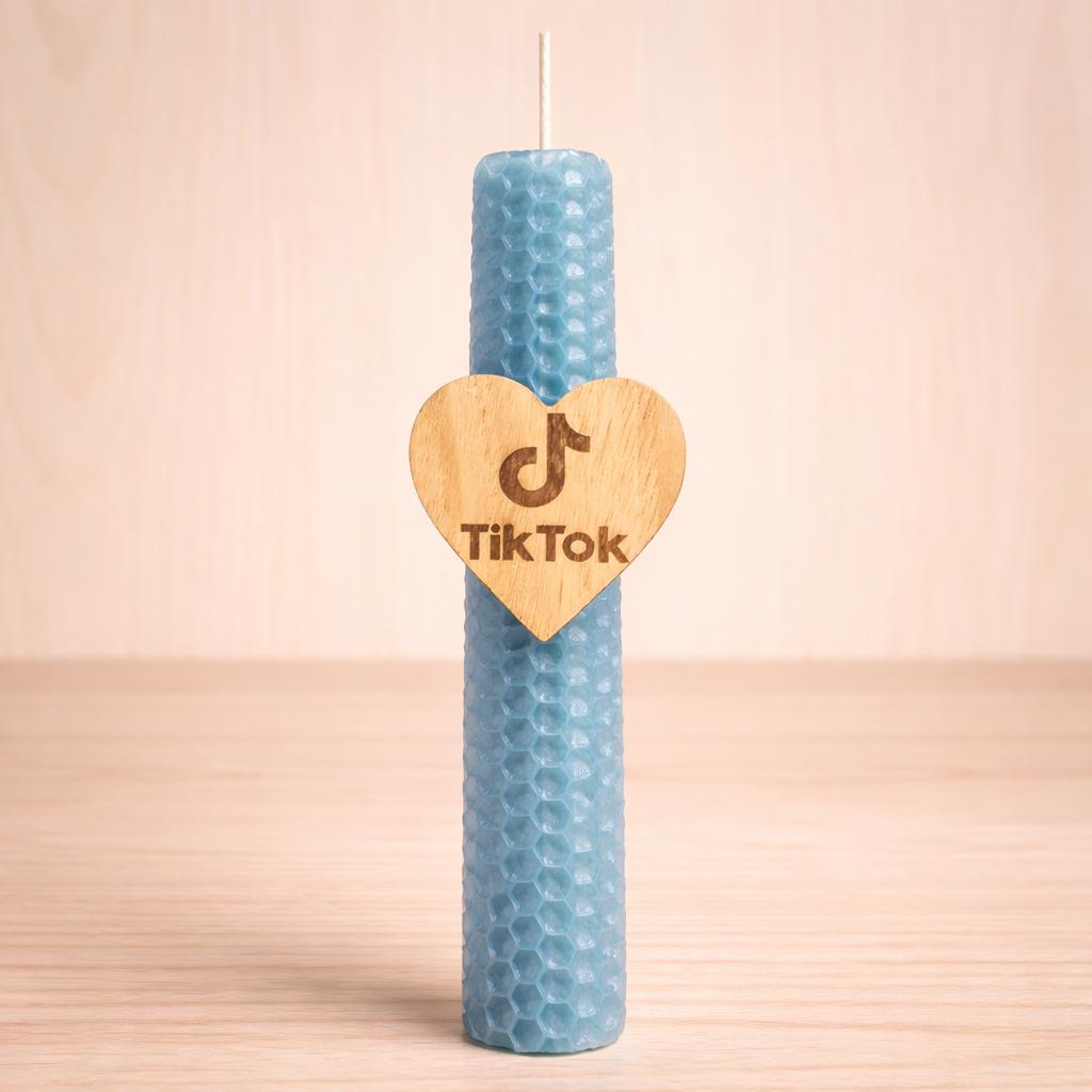 Λαμπάδα Μελισσοκέρι - TikTok Γαλάζιο