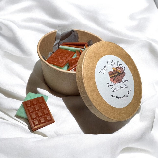 Wax melts Dubai Chocolate 40 g – Αρωματικά wax melts pistachio & knafeh | The Gift Box

