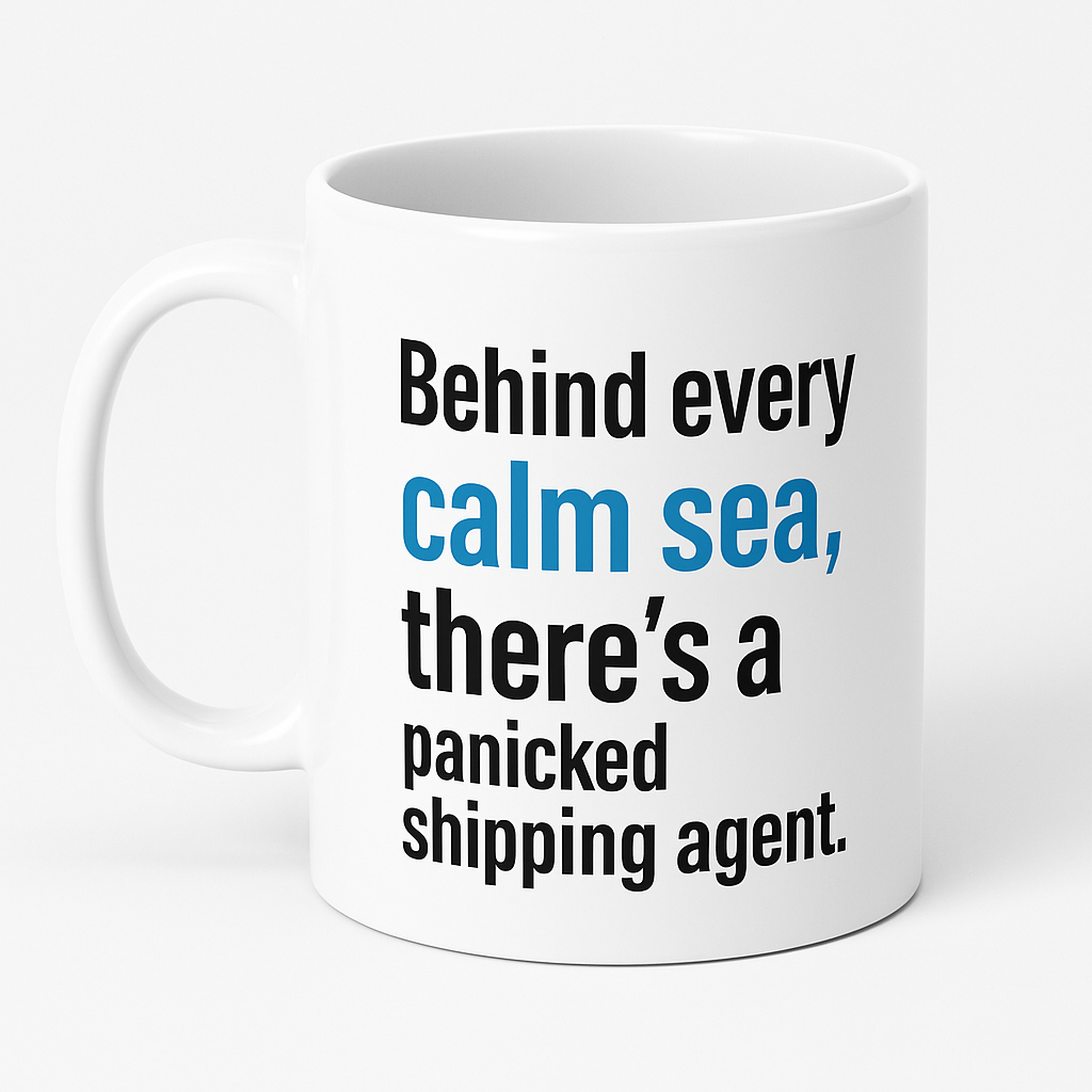 Κούπα για Shipping Agent - "Behind Every Calm Sea.."