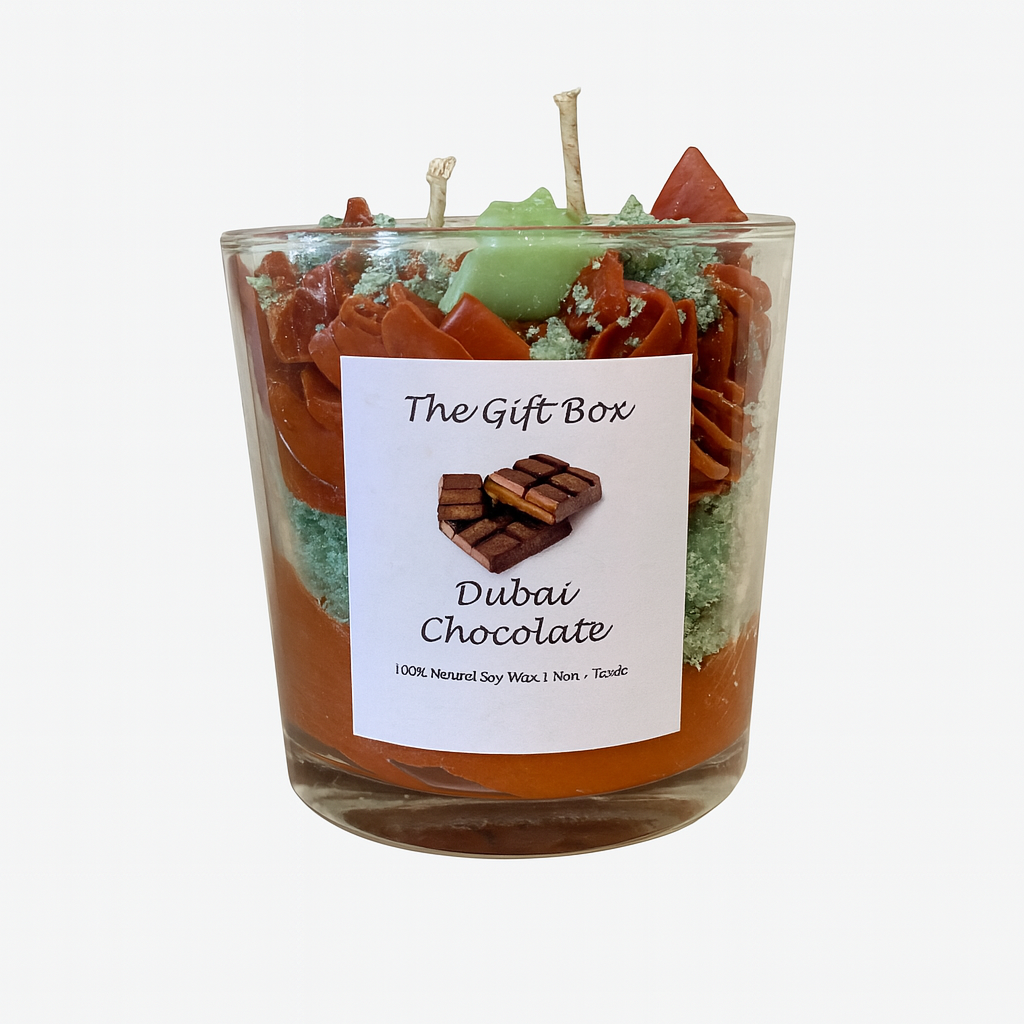 "Dubai Chocolate" Candle