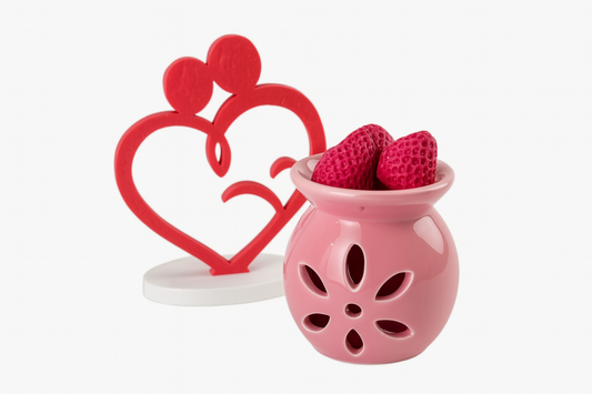 Σετ Δώρου με Αρωματιστή και Wax Melts Φράουλες και διακοσμητικό Αγκαλιά - The Gift Box