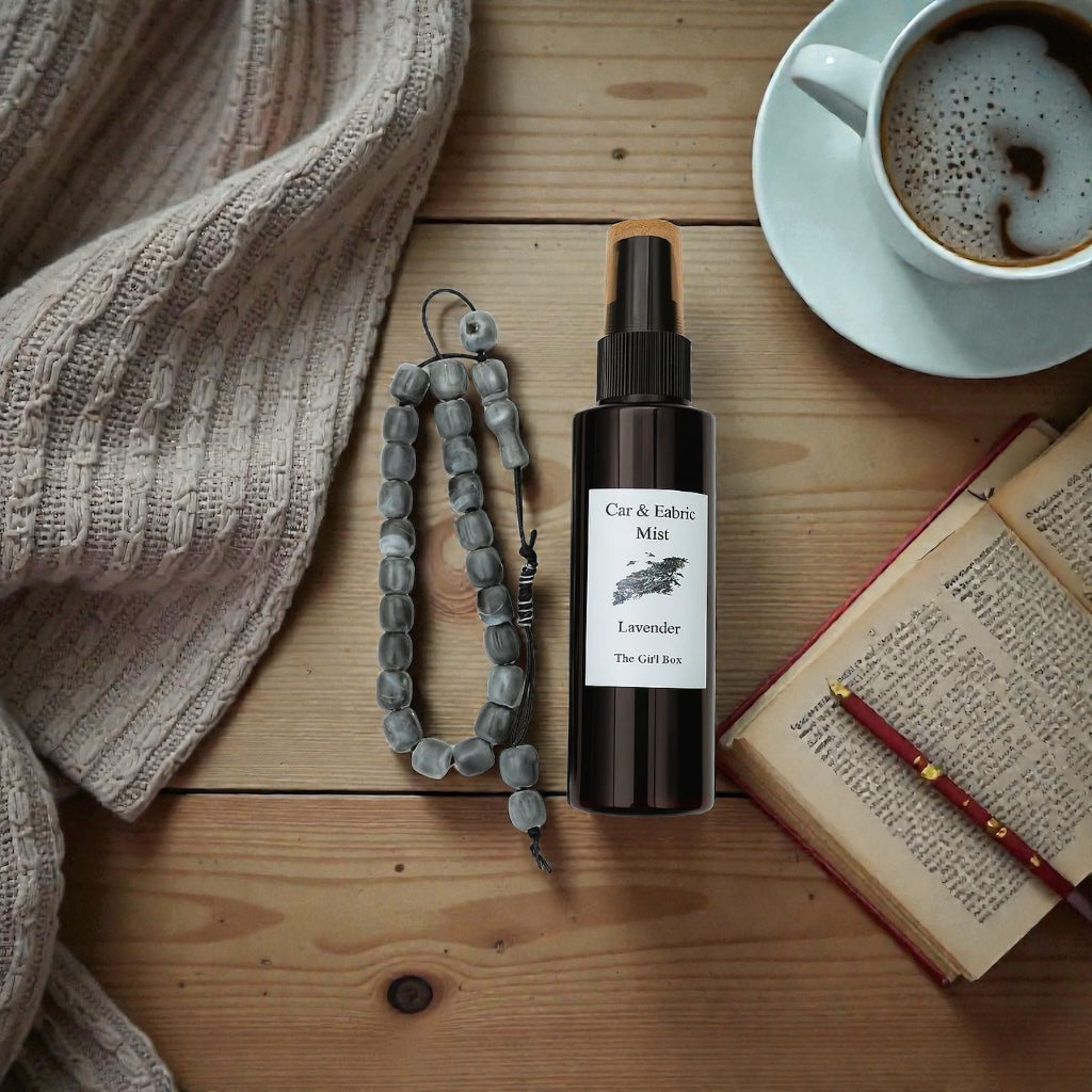 Ανδρικό Σετ Δώρου Fabric Mist & Κομπολόι - Handmade Gifts for Him - The Gift Box thegiftbox.gr