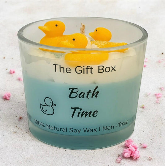 Bath Time - Soy Candle with Ducks - The Gift Box thegiftbox.gr