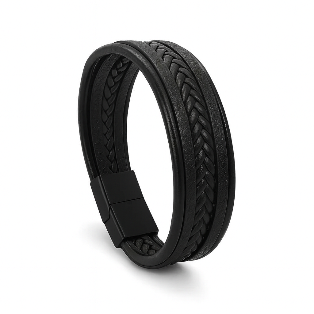 Αντρικό Βραχιόλι - Black Braided