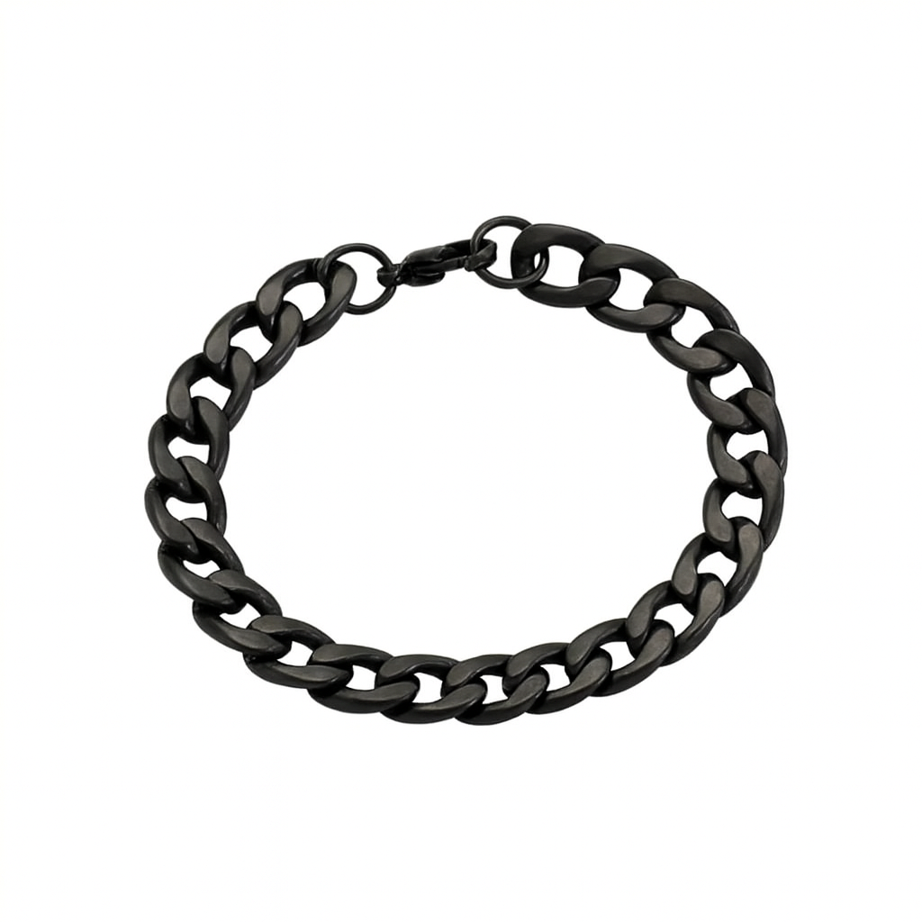 Αντρικό Βραχιόλι Black Steel Chain - Ανοξείδωτο Ατσάλι