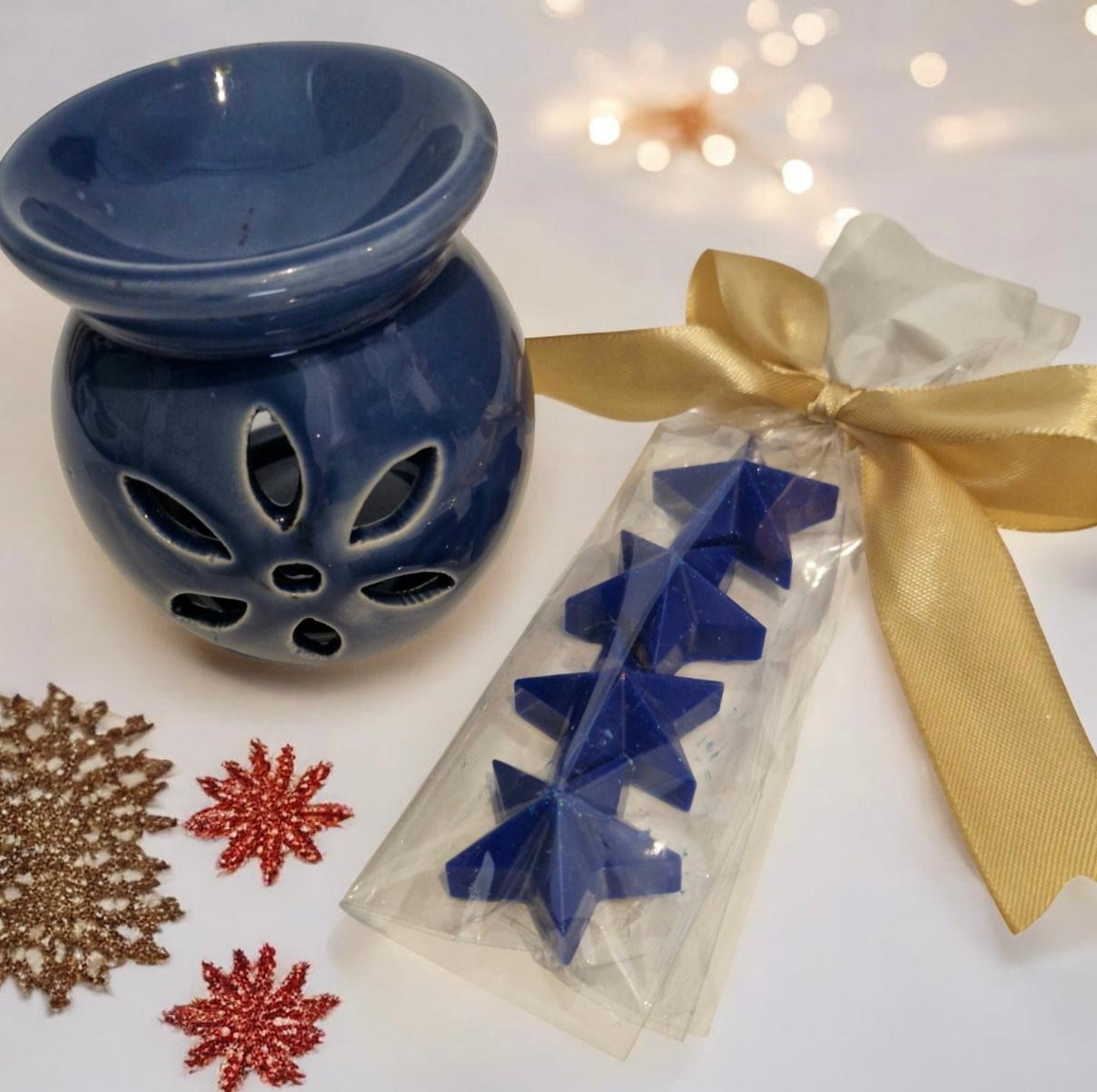"Blue Christmas" Σετ Δώρου - Αρωματιστής & Wax Melts