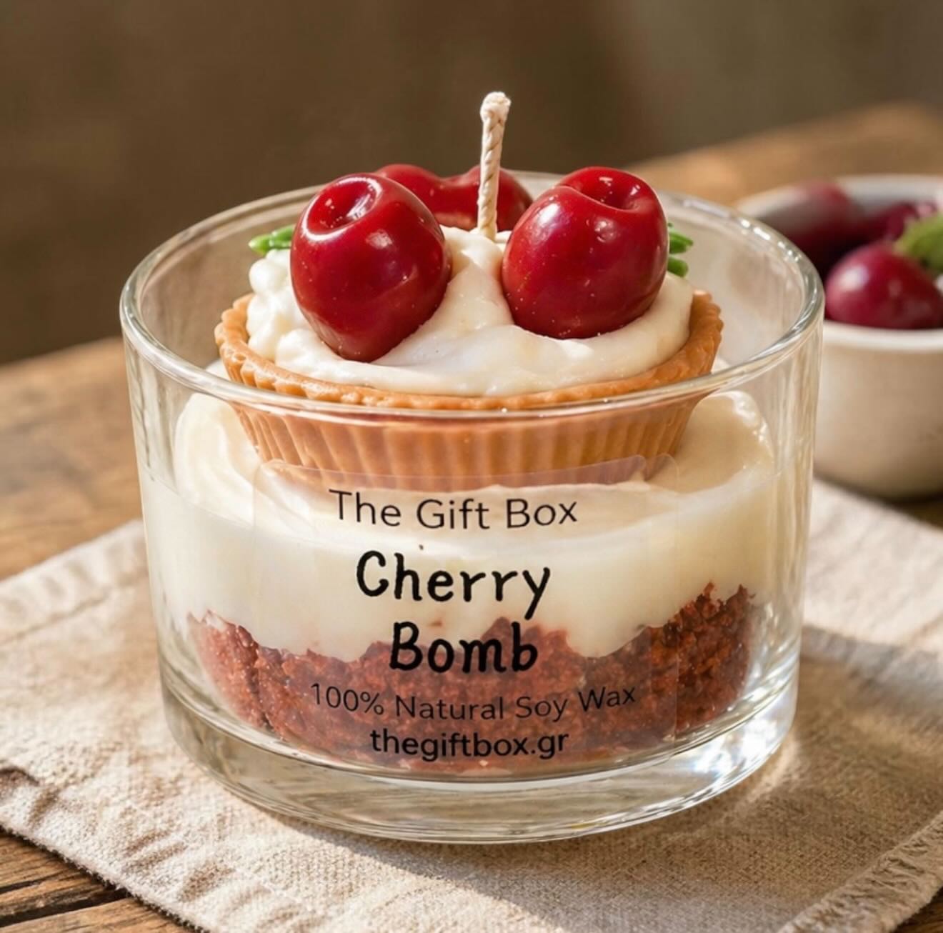 "Cherry Bomb Tart" Soy Candle - Summer Collection - Κερί Σόγιας Κεράσι - The Gift Box thegiftbox.gr