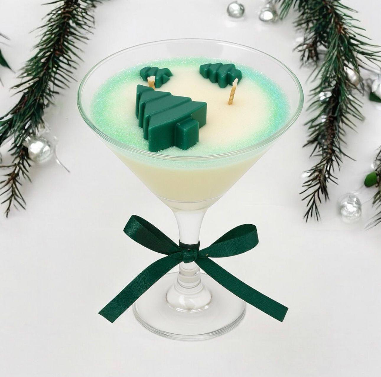 Christmas Cocktail Candle - Χριστουγεννιάτικο Κερί Κοκτέιλ από Φυτικό Κερί Σόγιας - The Gift Box thegiftbox.gr