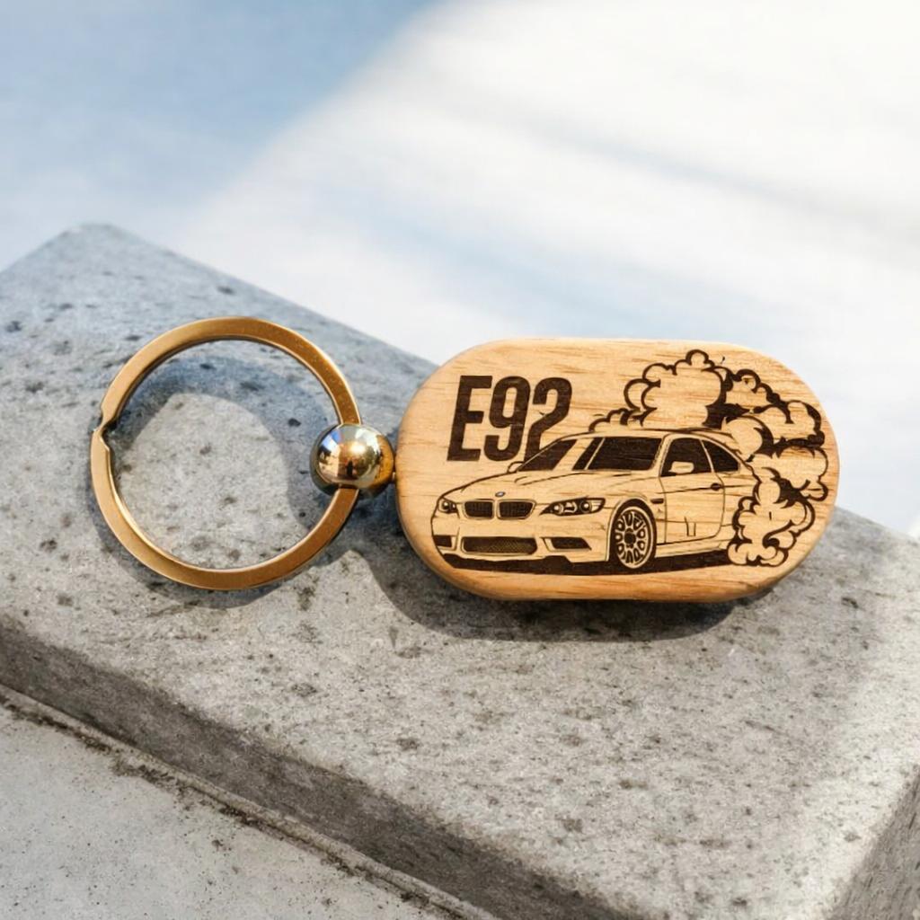 Ξύλινο μπρελόκ BMW E92 - Drift Edition - The Gift Box thegiftbox.gr