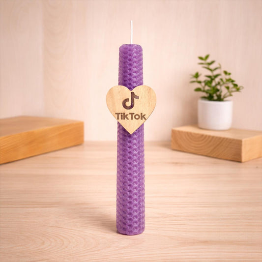 Λαμπάδα Μελισσοκέρι - TikTok Μωβ