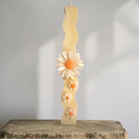 Αρωματική Λαμπάδα Σόγιας - Μαργαρίτες