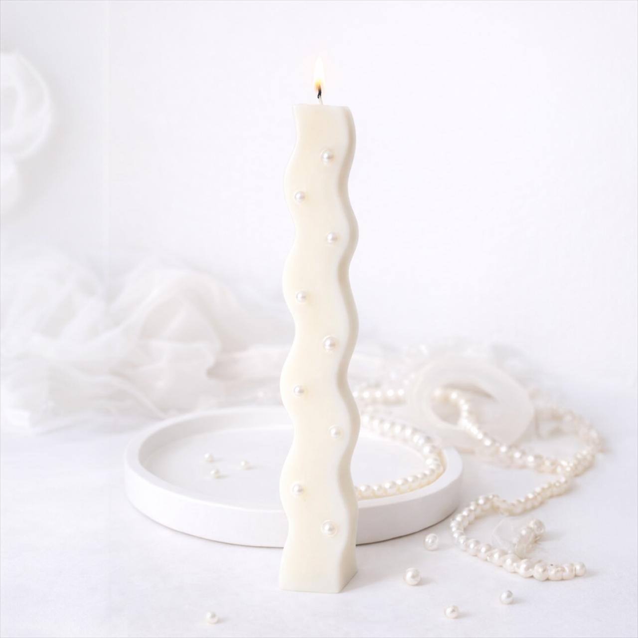 Αρωματική Λαμπάδα Σόγιας - Πέρλες