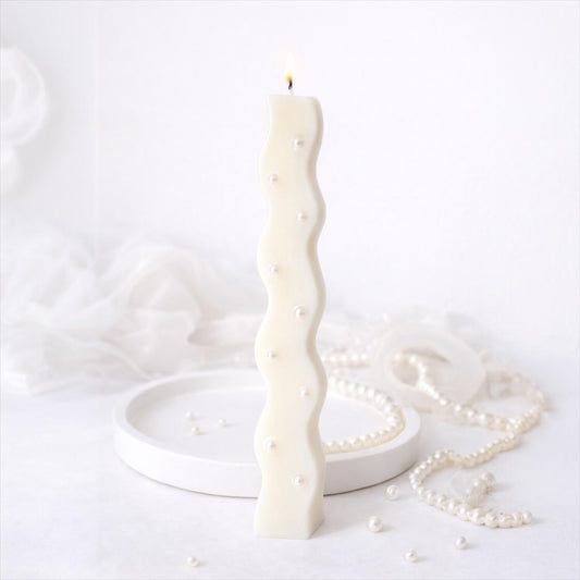 Αρωματική Λαμπάδα Σόγιας - Πέρλες