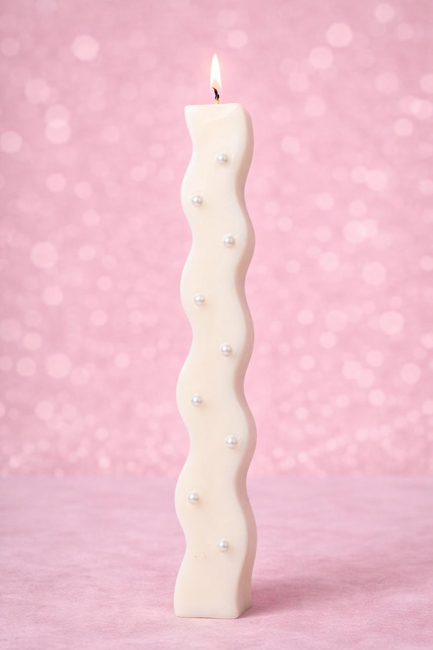 Αρωματική Λαμπάδα Σόγιας - Πέρλες