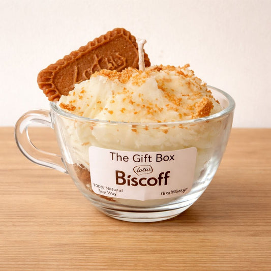 Lotus Biscoff Candle - Κερί Σόγιας - Thw Gift Box thegiftbox.gr