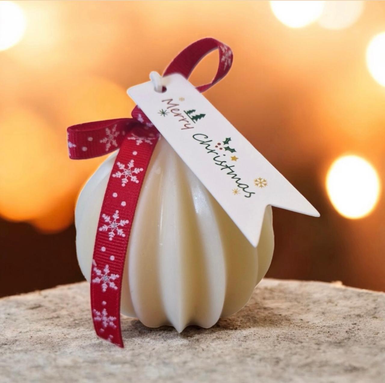 Χριστουγεννιάτικο Κερί Μπάλα - Christmas Candle Ball - The Gift Box thegiftbox.gr