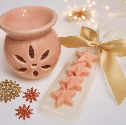 Pink Christmas Gift Set - Σετ Δώρου Ροζ Χριστουγεννιάτικο Σόγιας - The Gift Box thegiftbox.gr