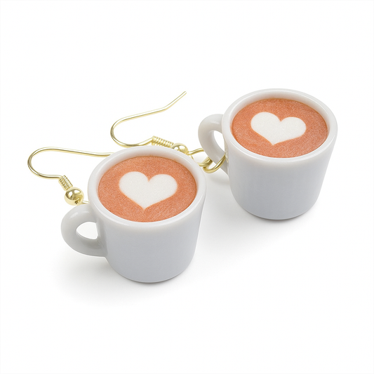 Σκουλαρίκια “Latte Art No2” – Κούπες Καφέ