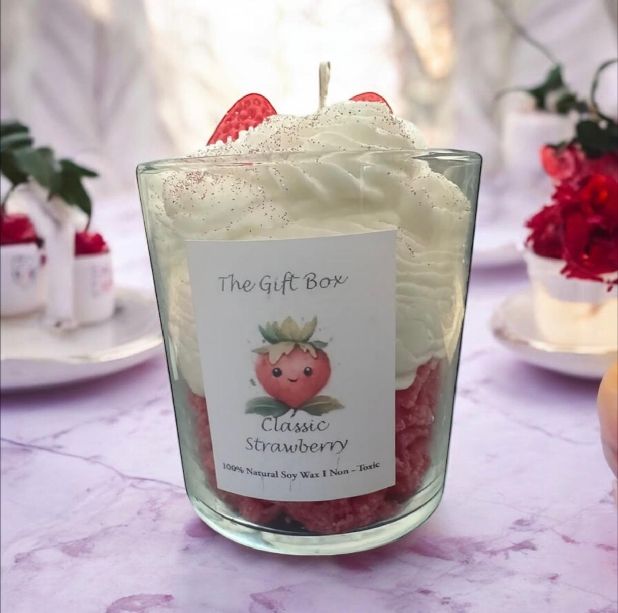 Strawberry Soy Canlde - Κερί Σόγιας με άρωμα Φράουλα - The Gift Box thegiftbox.gr